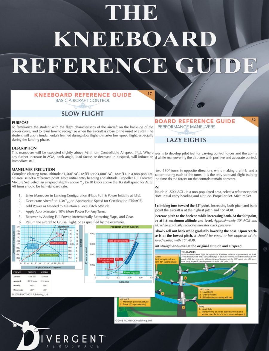 The Kneeboard Reference Guide for Teaching Flight Students Inside the Aircraft by Divergent Aerospace