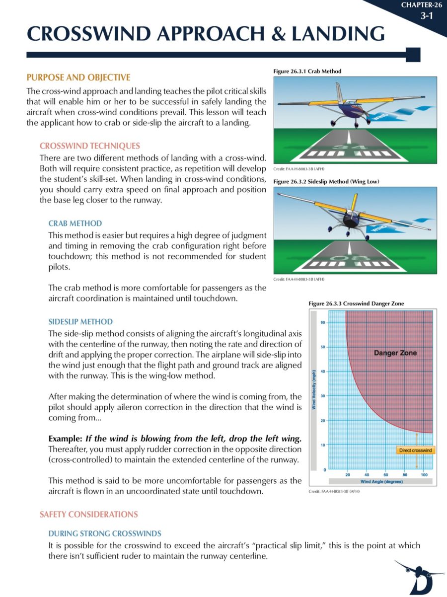 Crosswind Approach and Landing CFI Lesson Plan by Divergent Aerospace